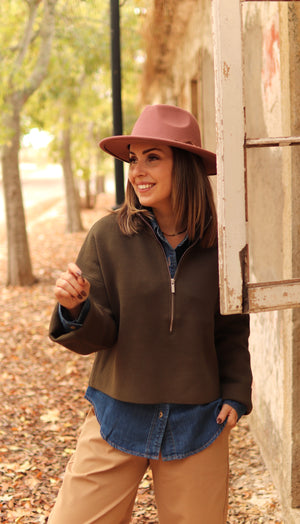 Camisola de fecho