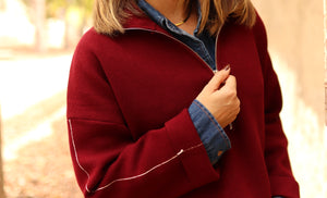 Camisola de fecho