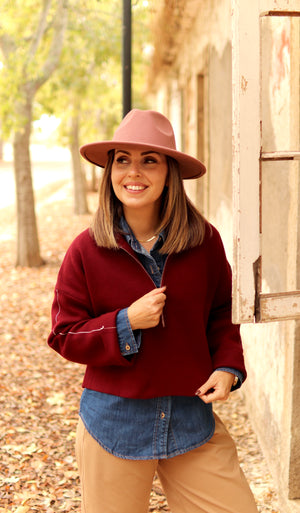Camisola de fecho