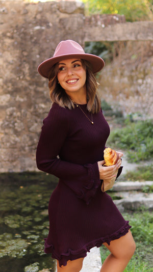 Vestido malha "LE CROISSANT"