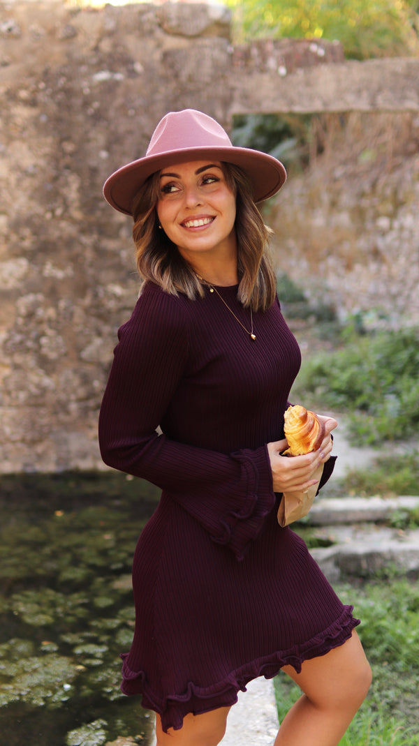Vestido malha "LE CROISSANT"