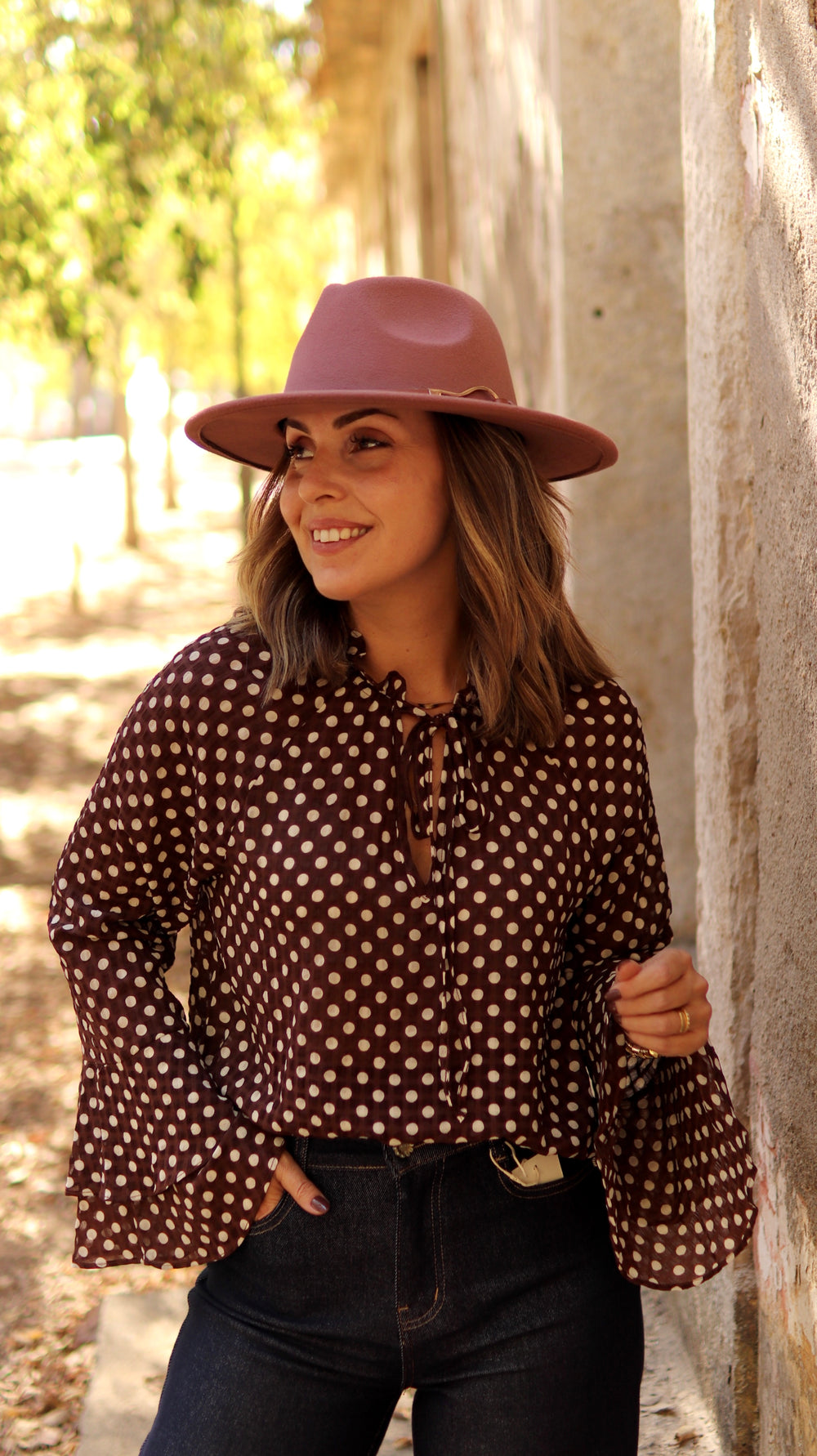 Blusa de bolinhas