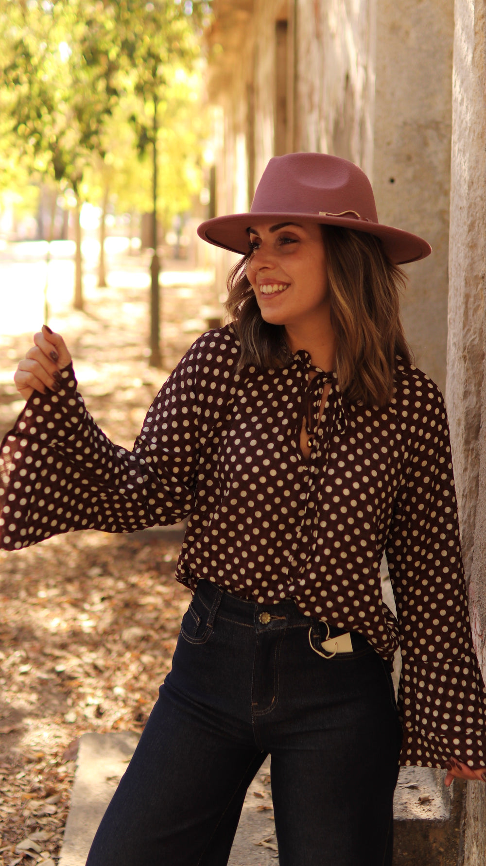 Blusa de bolinhas