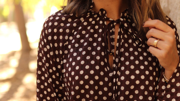 Blusa de bolinhas