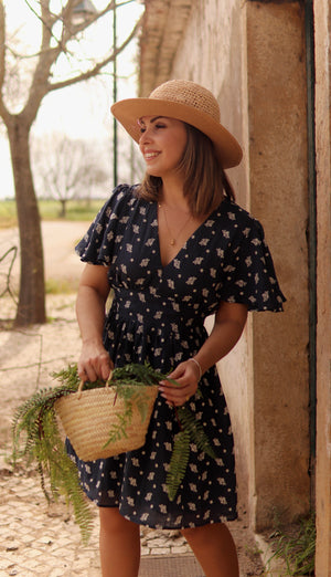 Vestido "Flores de Medianoche"