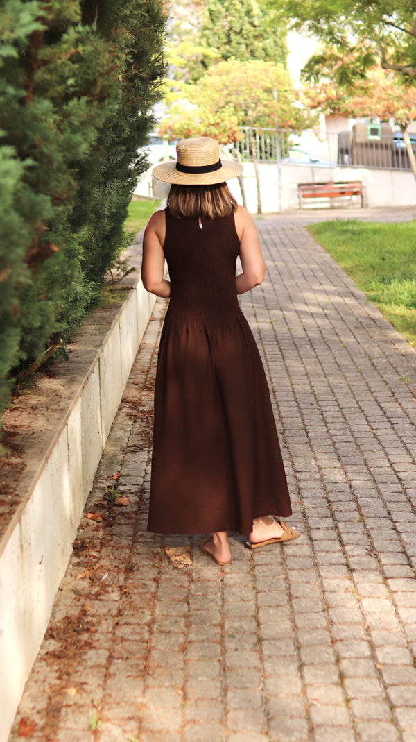 Vestido en color miel