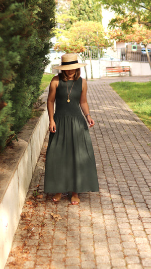 Vestido en color miel