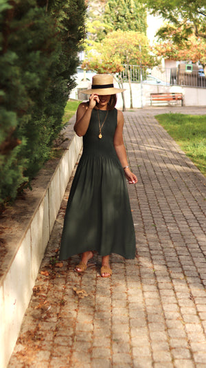 Vestido en color miel