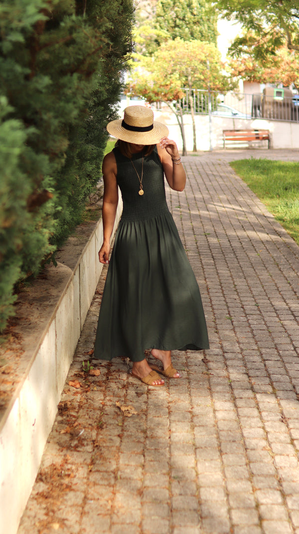 Vestido en color miel