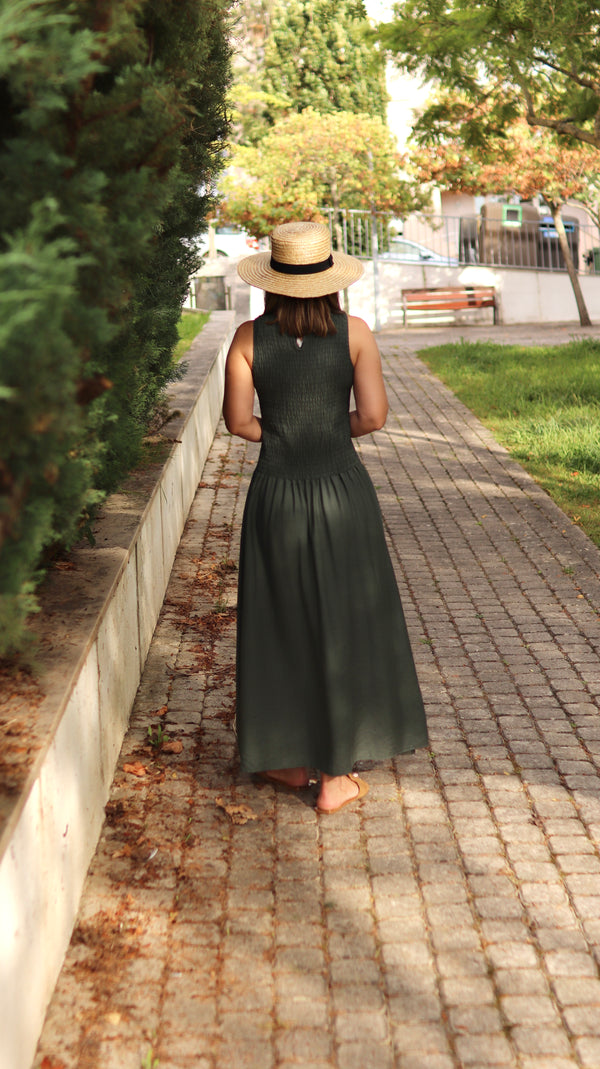 Vestido en color miel