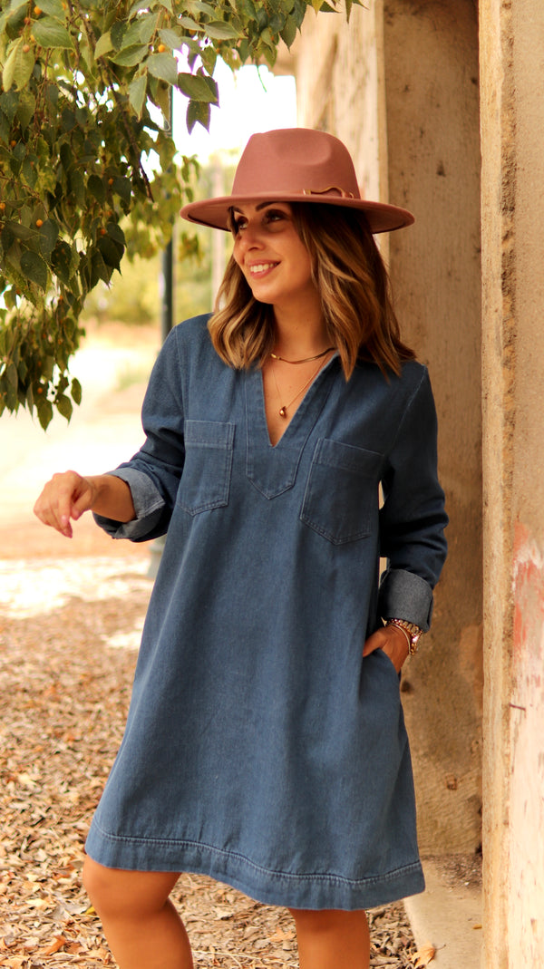 Vestido de ganga