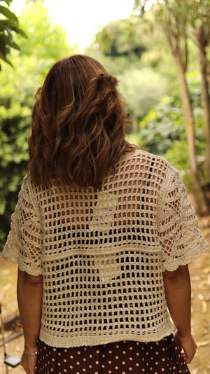 Chaqueta de ganchillo "Marea"