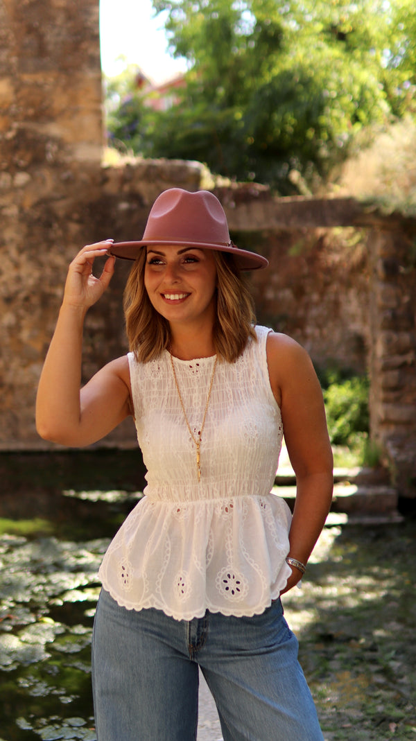 Túnica Peplum “Luz de Agosto”
