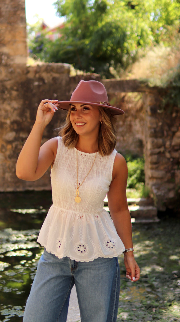 Túnica Peplum “Luz de Agosto”