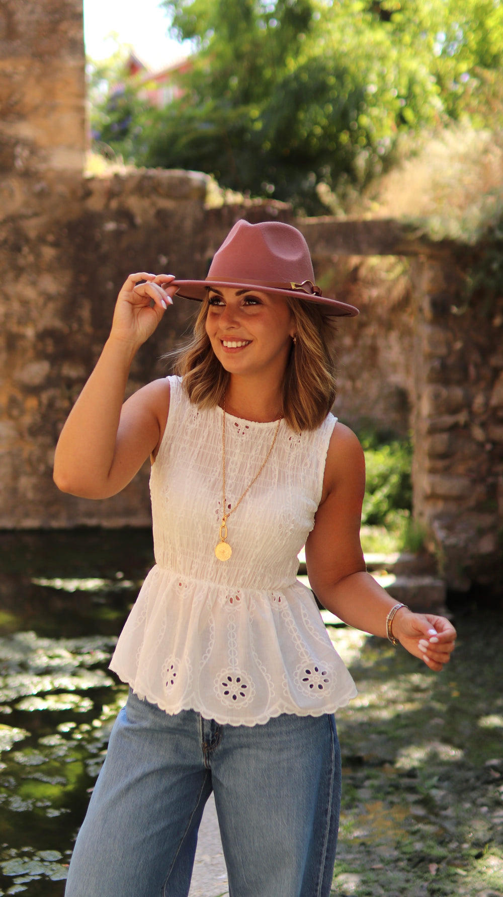 Túnica Peplum “Luz de Agosto”