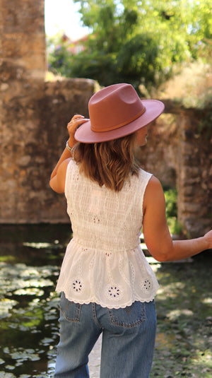 Túnica Peplum “Luz de Agosto”