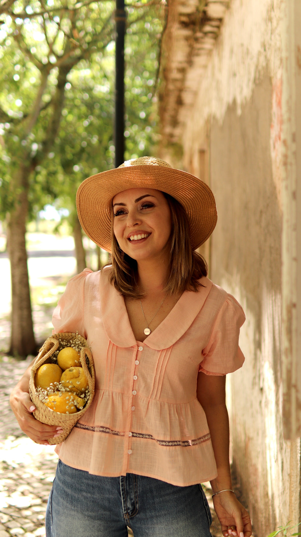 Blusa "Melocotón de Primavera"