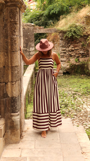 Vestido Comprido “Canela Dourada”