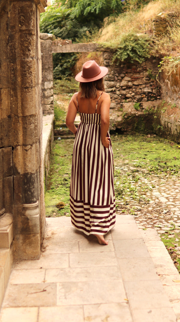 Vestido Comprido “Canela Dourada”