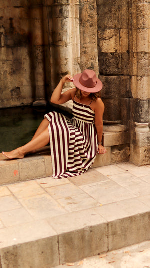 Vestido Comprido “Canela Dourada”