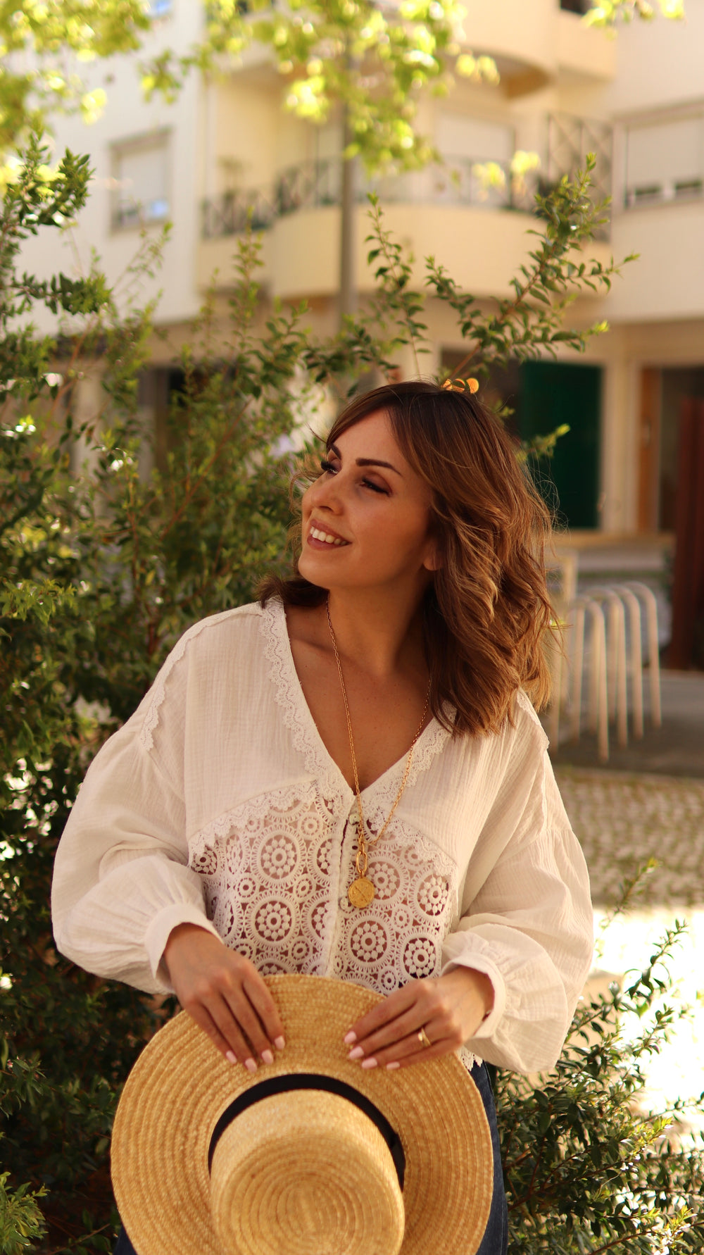 Túnica "White Romance"