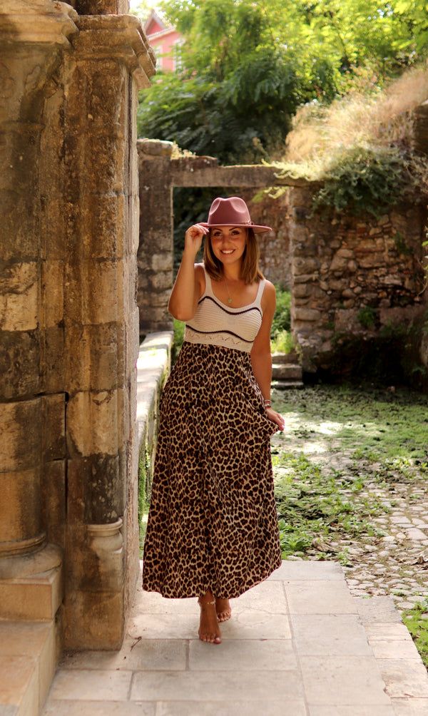 Vestido “Savana Dourada”