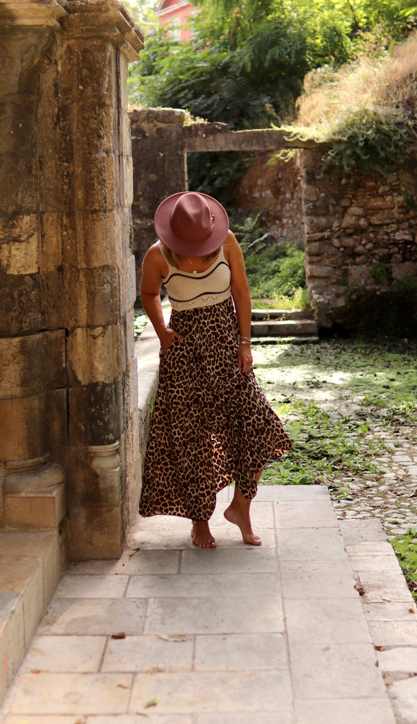 Vestido “Savana Dourada”