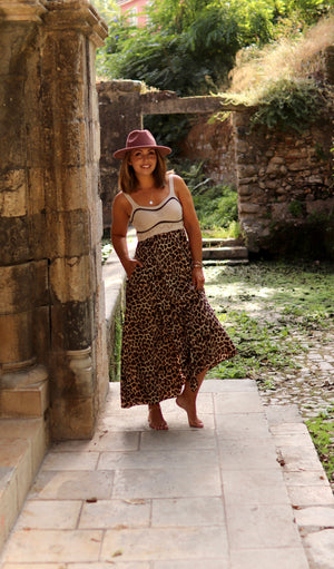 Vestido “Savana Dourada”