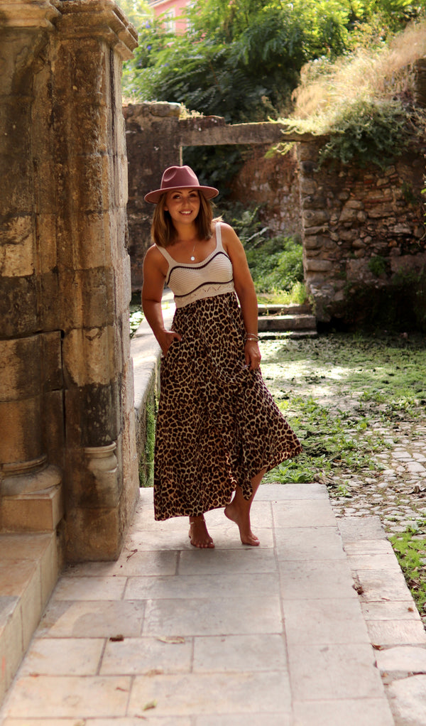 Vestido “Savana Dourada”