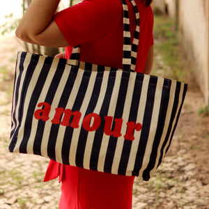 Bolso “Amour Stripes”