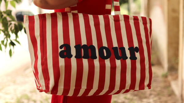 Bolso “Amour Stripes”