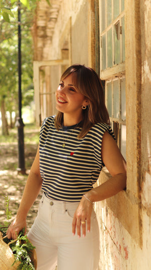 Camiseta “Rayas Corazón”