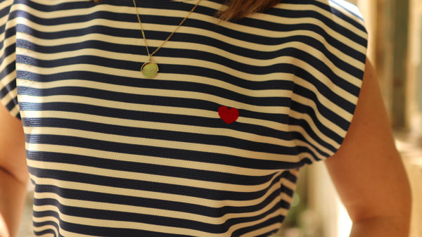 Camiseta “Rayas Corazón”