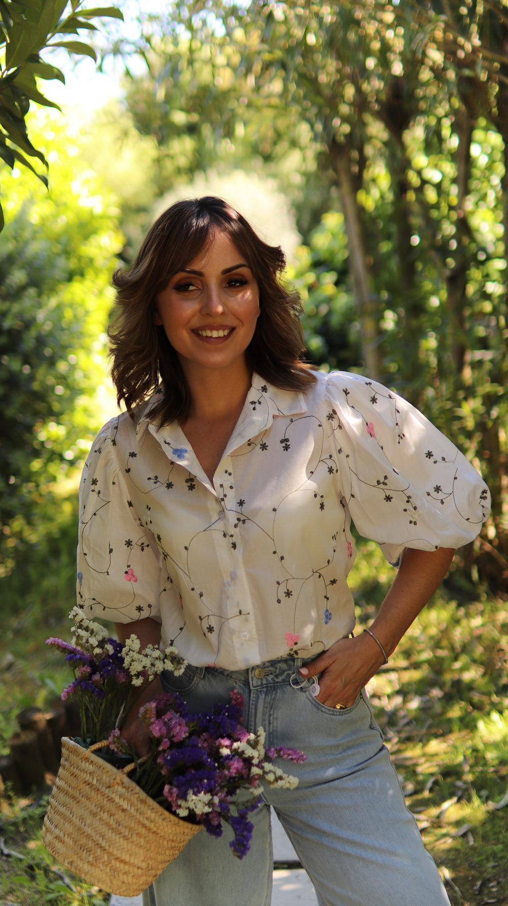 Blusa" Jardim Delicado"