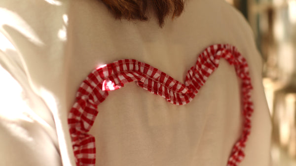 Camiseta "Corazón Vichy"