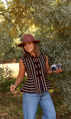 Colete “Peplum Bowie”