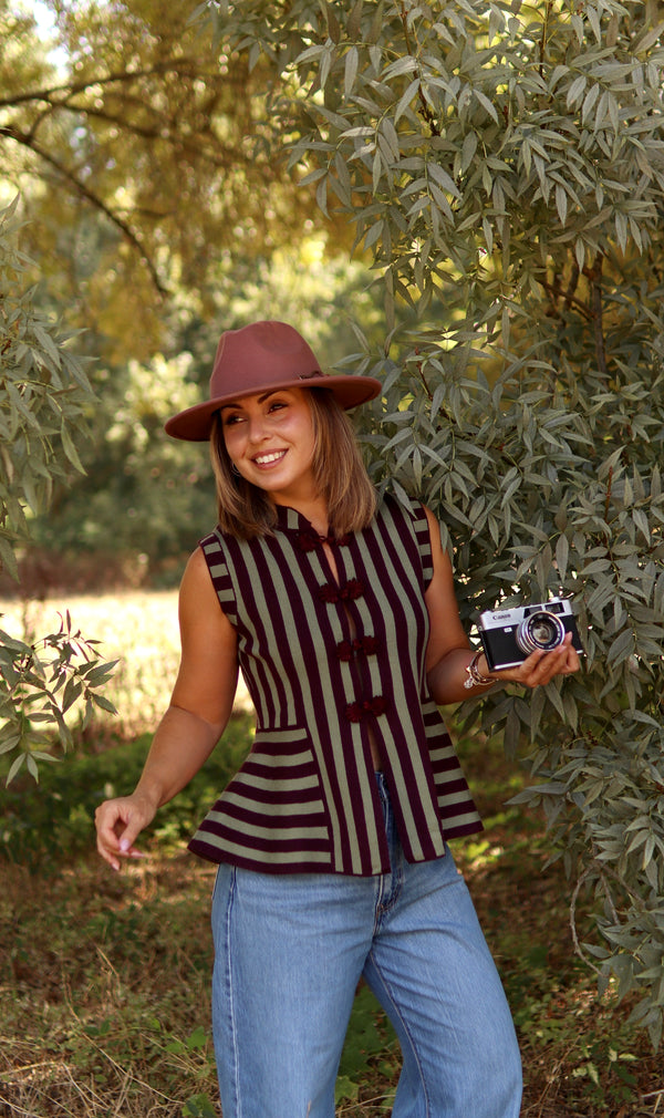 Colete “Peplum Bowie”