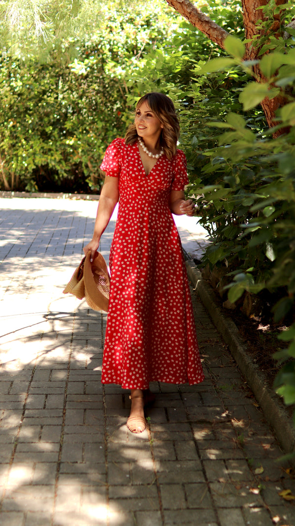 Vestido “Margarida Vermelha”