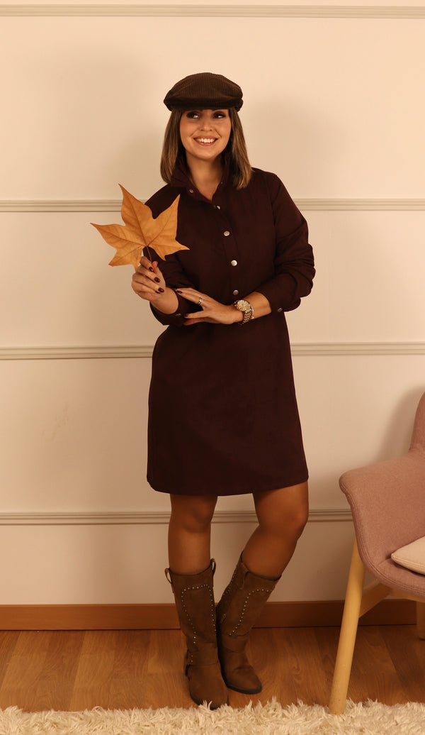 Vestido pele pêssego