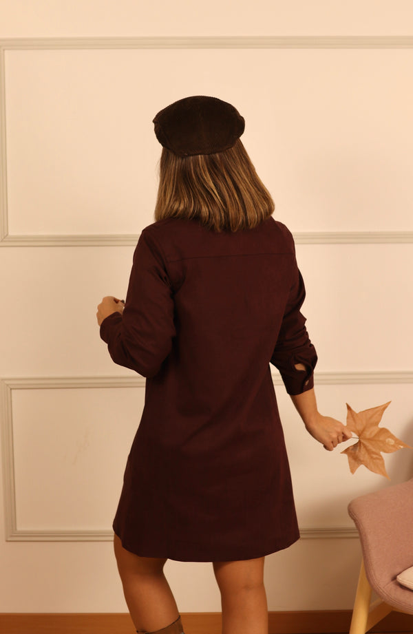 Vestido pele pêssego