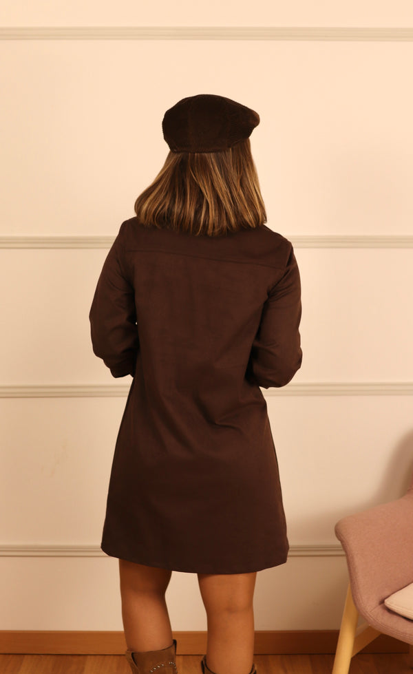 Vestido pele pêssego