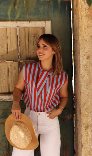 Blusa "Brisa Coral"