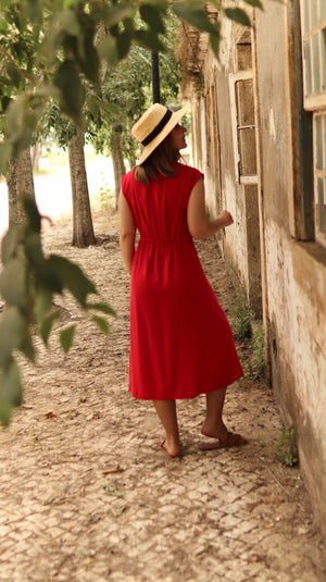 Vestido “Rojo Riviera”