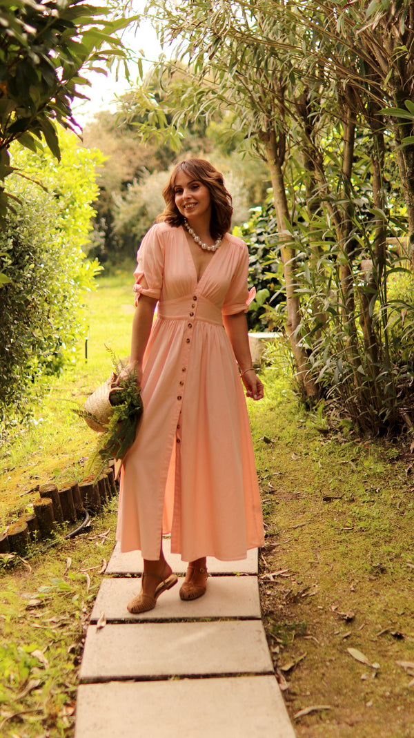 Vestido "Brisa de melocotón"