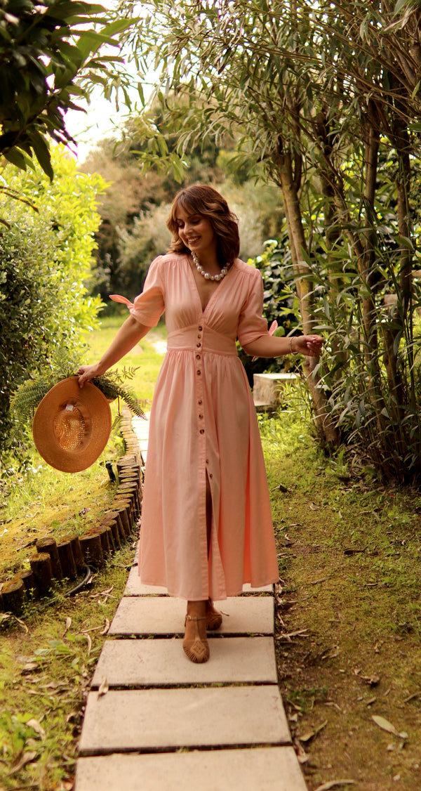 Vestido "Brisa de melocotón"