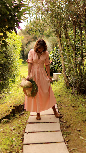 Vestido "Brisa de melocotón"