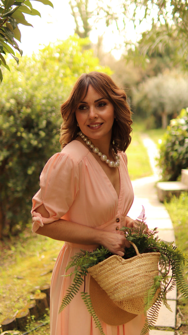 Vestido "Brisa de melocotón"