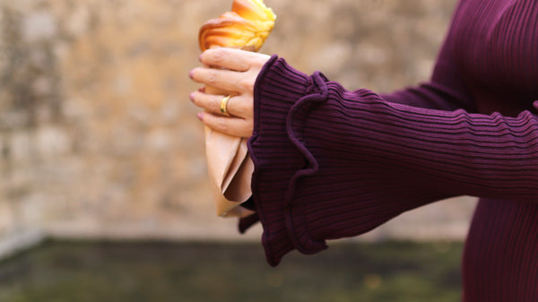 Vestido malha "LE CROISSANT"