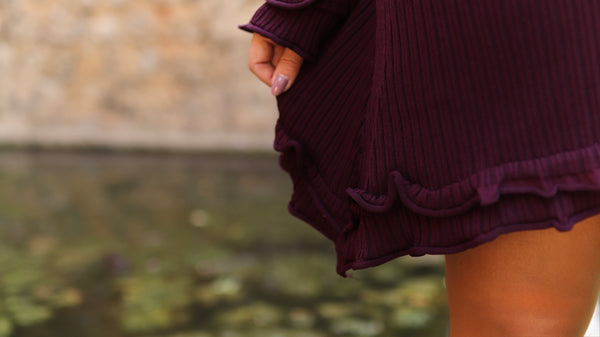 Vestido malha "LE CROISSANT"