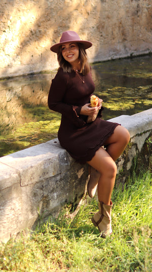 Vestido malha "LE CROISSANT"